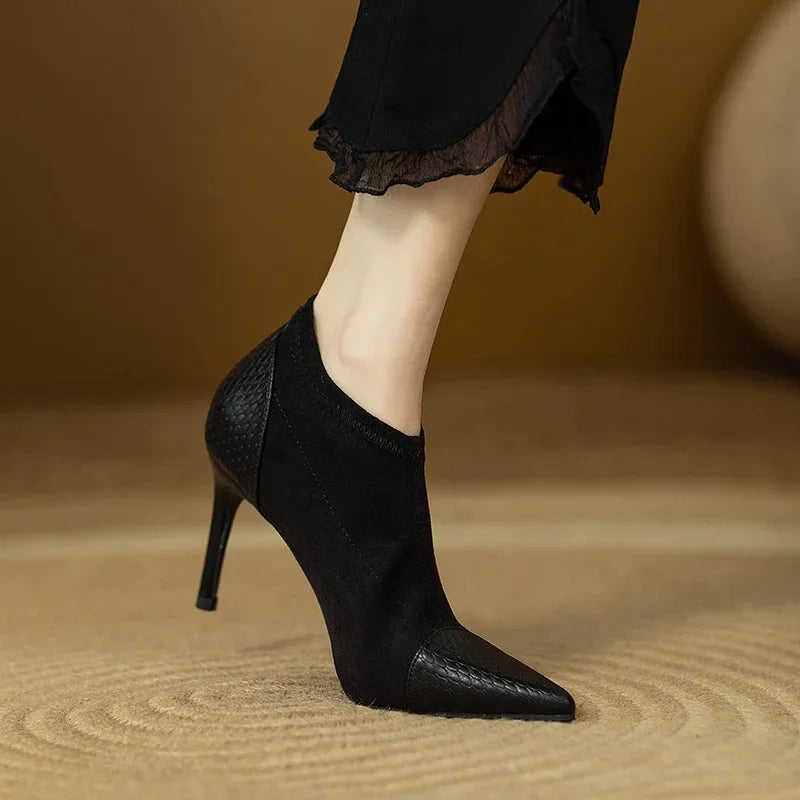 Clay Women Pointed Leather Heels