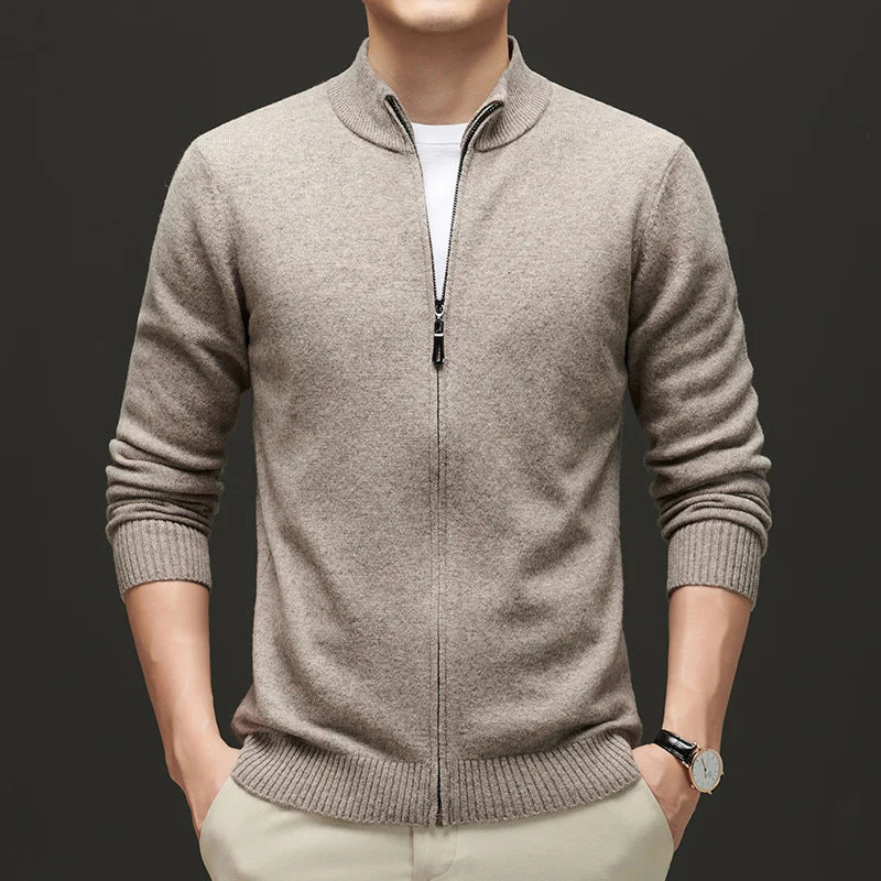 Beckket Men's Wool Zipper Jacket