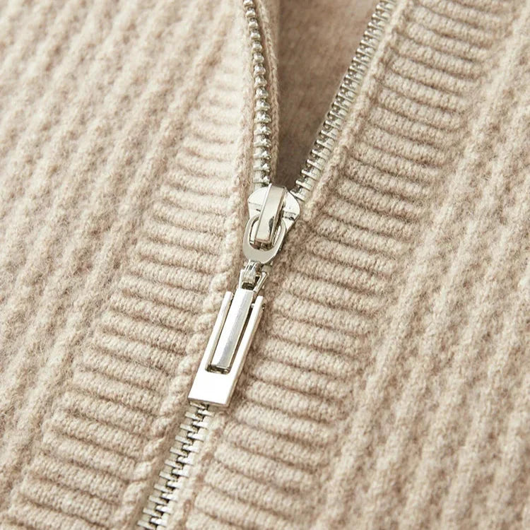 Lorrento Men's Classic Cashmere Zip Hoodie