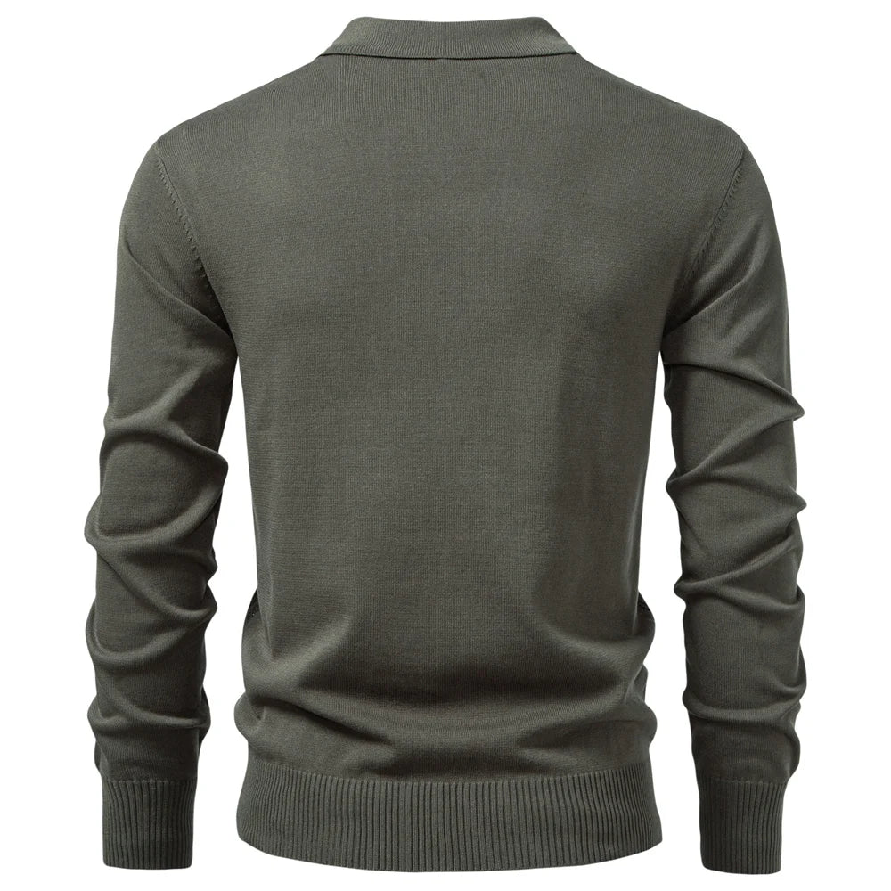 Essential Half-Zip Knitted Sweater