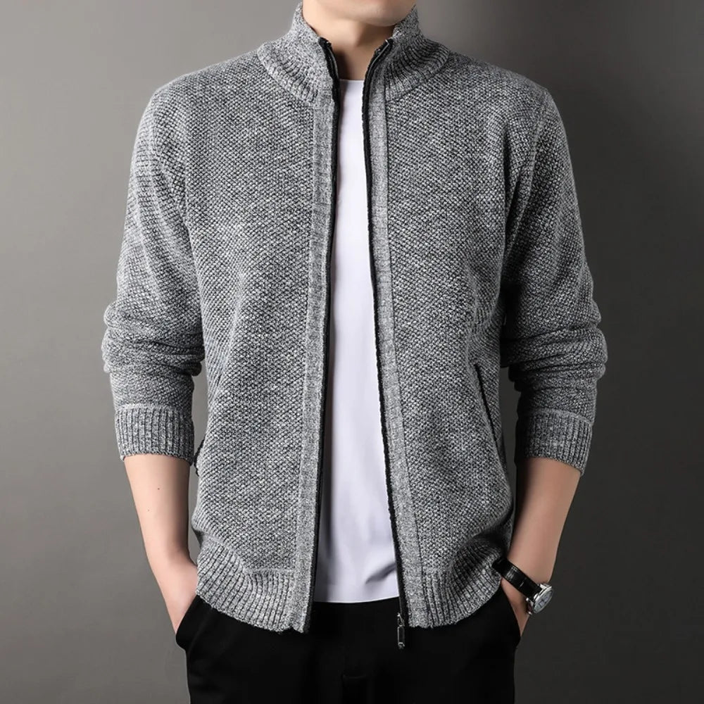 Kalvin Men's Knit Zipper Jacket
