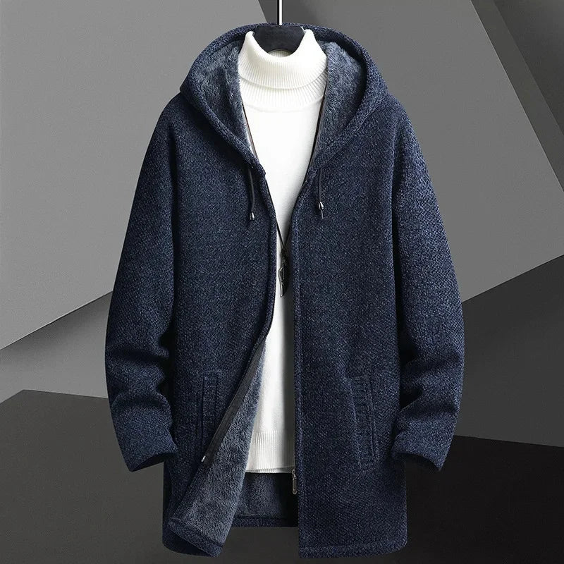 Manuel Men's Long Knitted Coat