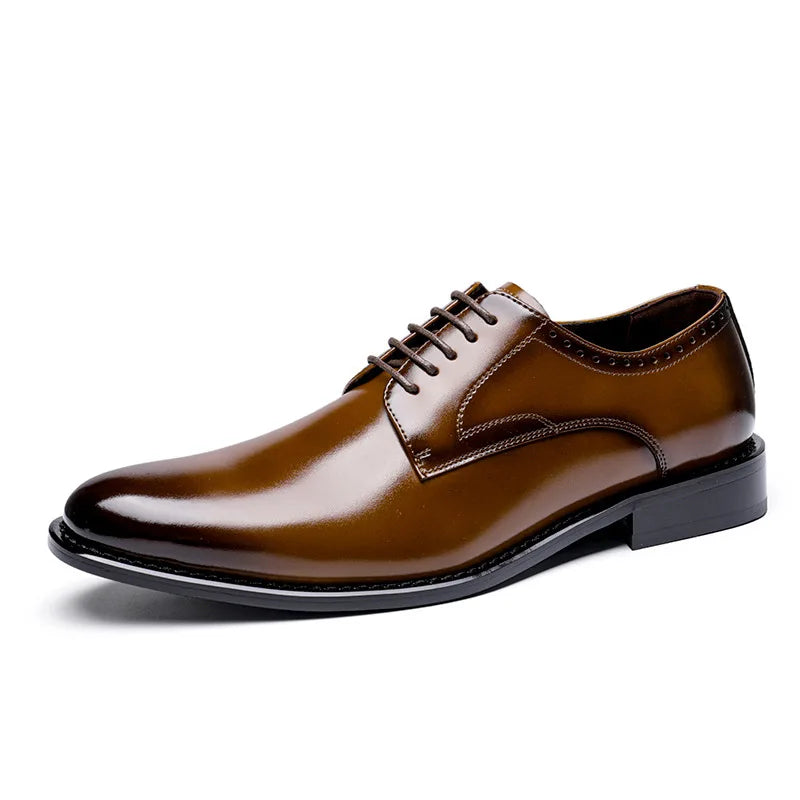 Micheal Men's Leather Derby Oxfords