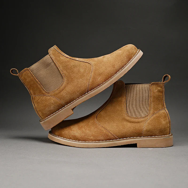 Panarea Men's Suede Chelsea Boots