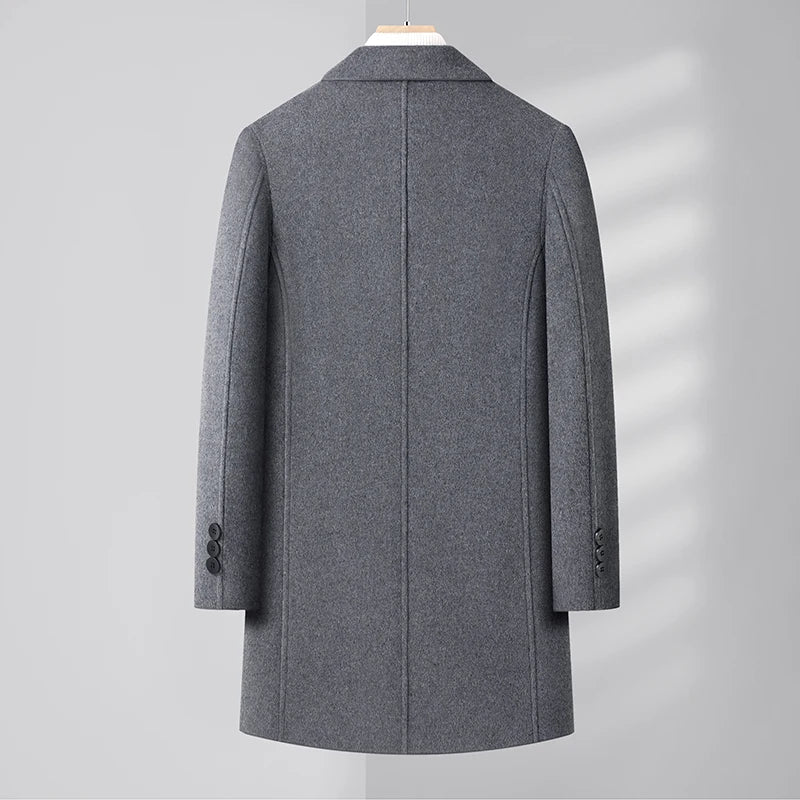 Alpine Men's Pure Wool Overcoat