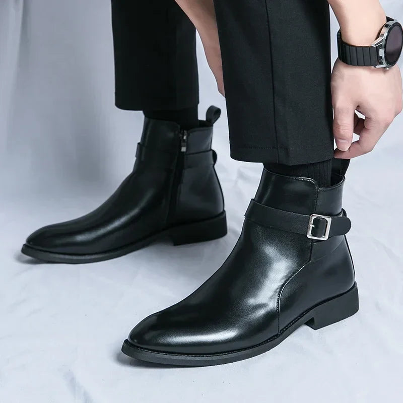 Barret Men's Genuine Leather Chelsea Boots