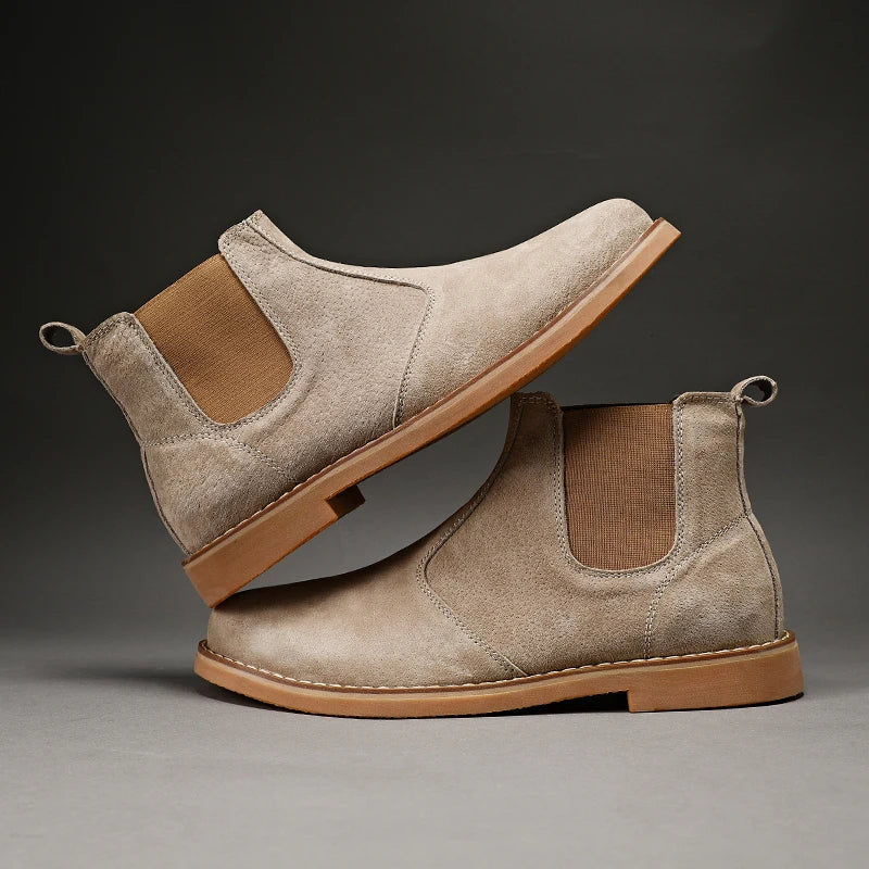 Panarea Men's Suede Chelsea Boots