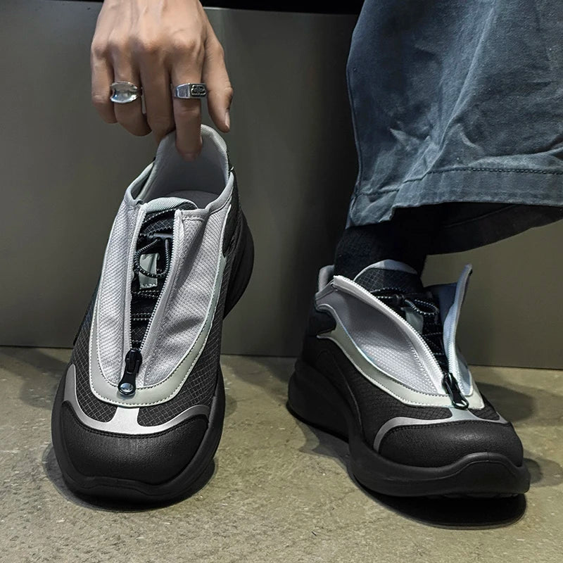 Earthquake Zipper Street Sneakers