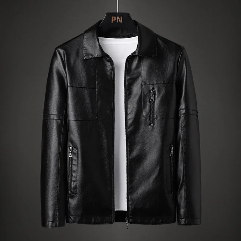 Leo Men's Classic Leather Jacket
