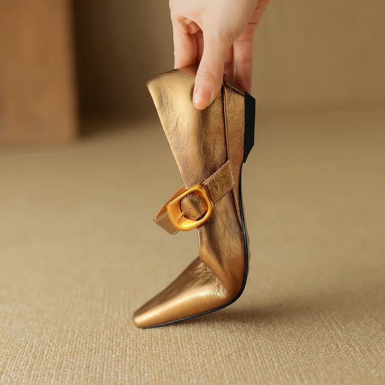 Louise Genuine Leather Pumps