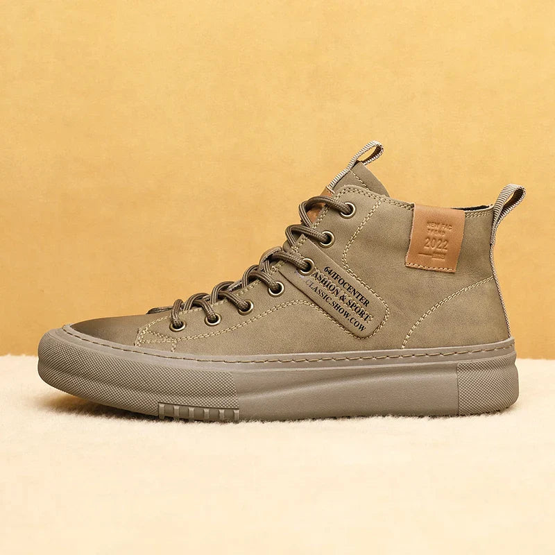 Qastello Men's Leather Sneakers