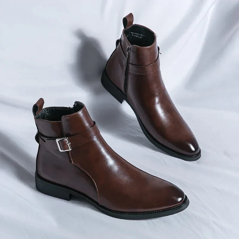 Barret Men's Genuine Leather Chelsea Boots