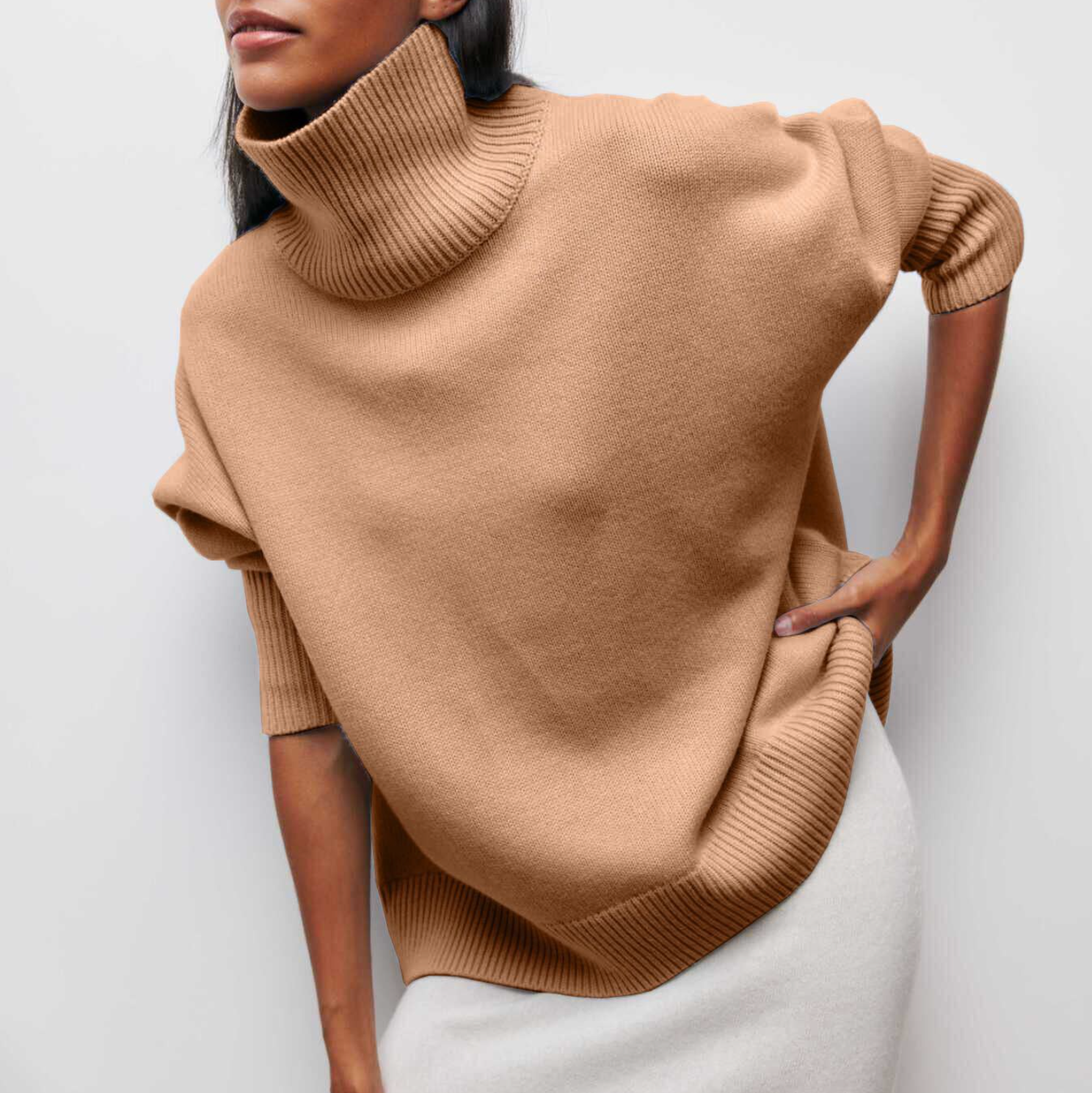 Amelie Knitted Turtleneck Sweater