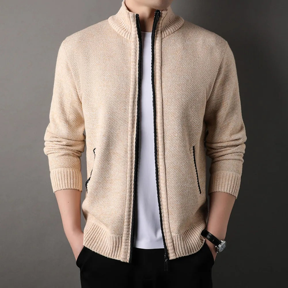 Kalvin Men's Knit Zipper Jacket