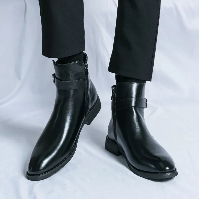 Barret Men's Genuine Leather Chelsea Boots