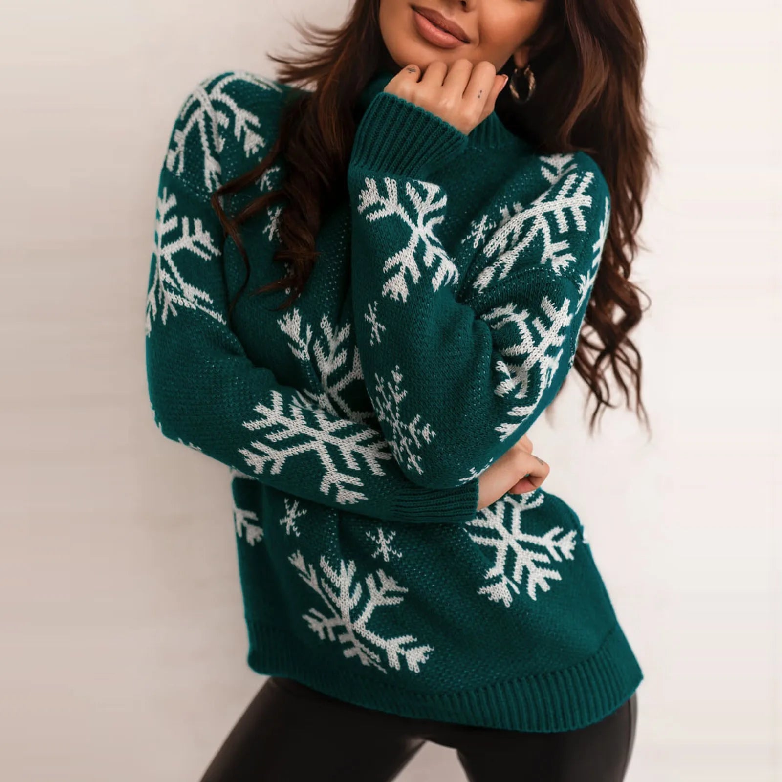 Women's Snowflake Christmas Sweater