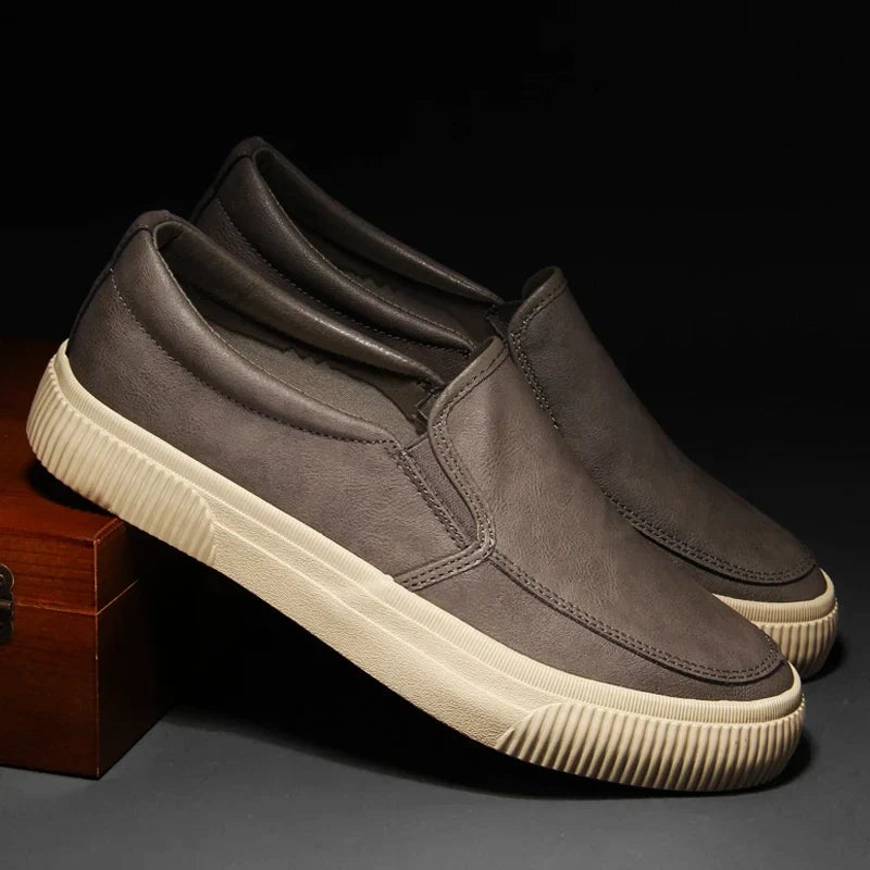 Brenton Leather Slip-On Loafers