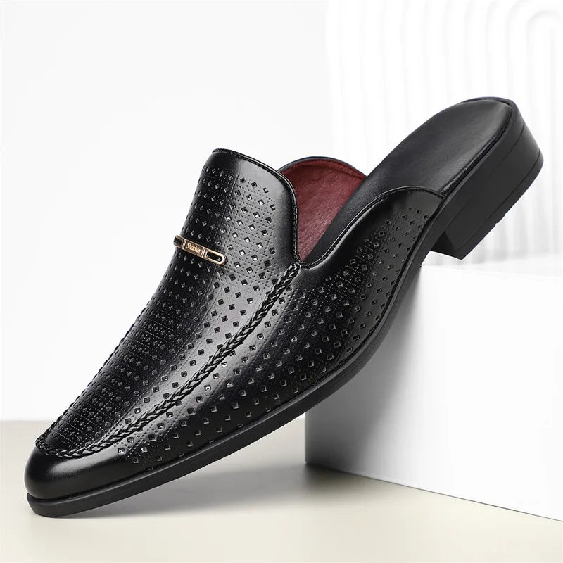 Hartley Men's Genuine Leather Mules