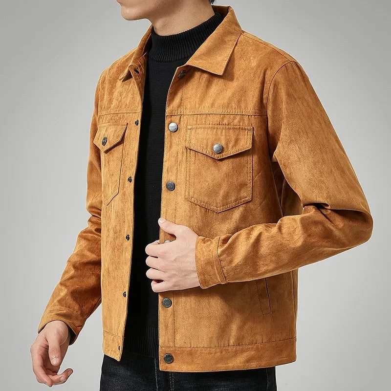 Evan Men's Stylish Suede Jacket
