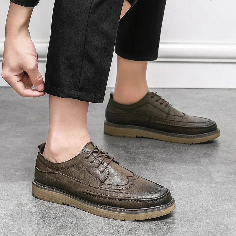 Sorrento Leather Business Sneakers