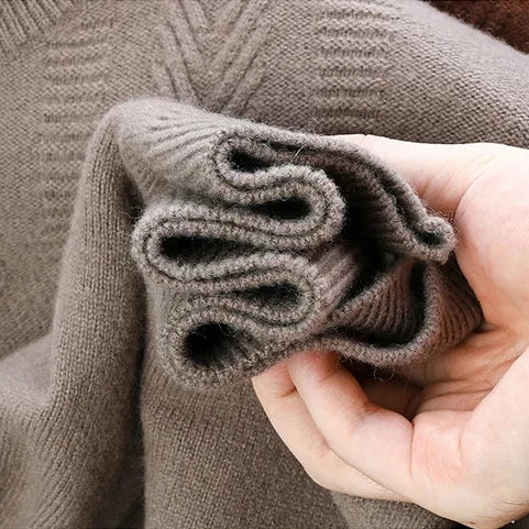 Brock Men Turtleneck 100% Wool Sweater