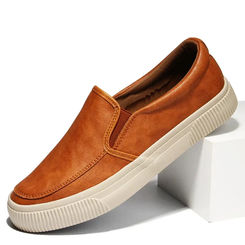 Brenton Leather Slip-On Loafers