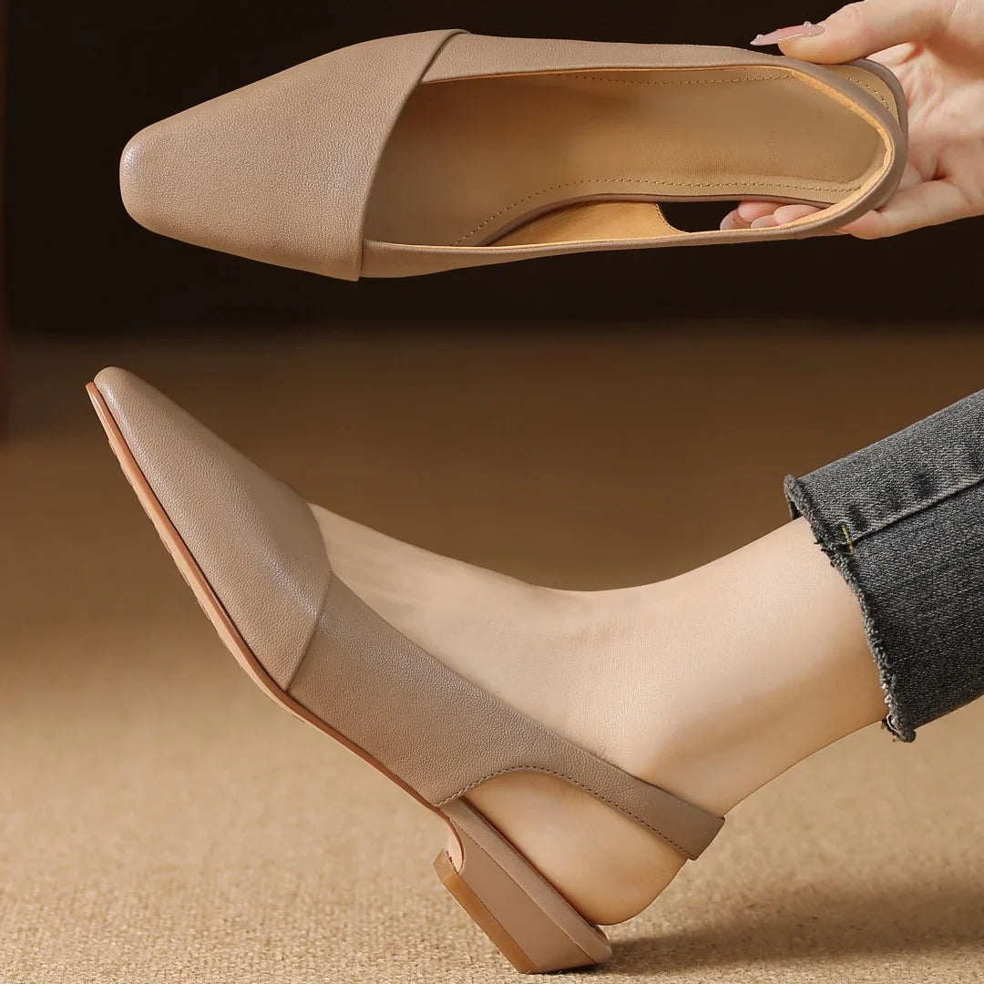 Louise Genuine Leather Slingback Sandals