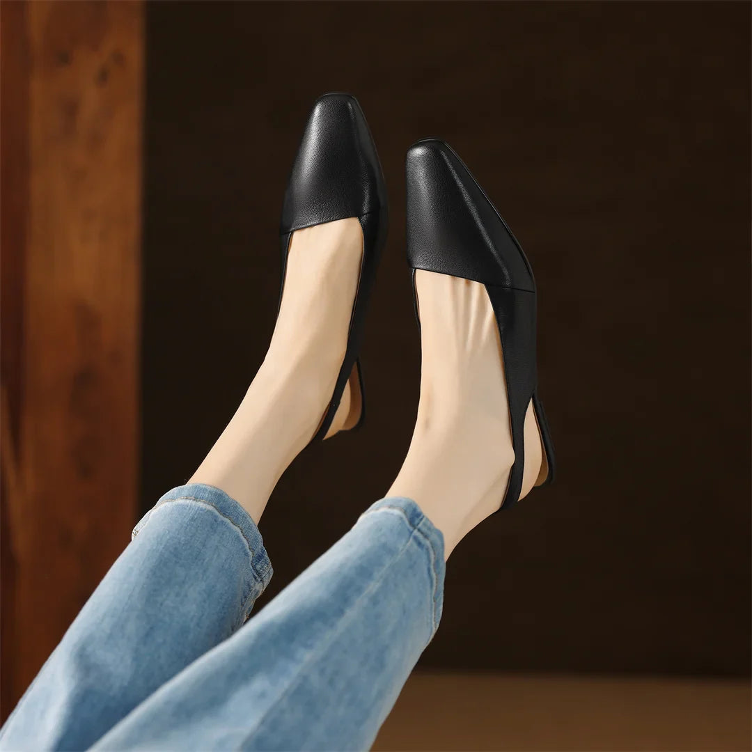 Louise Genuine Leather Slingback Sandals