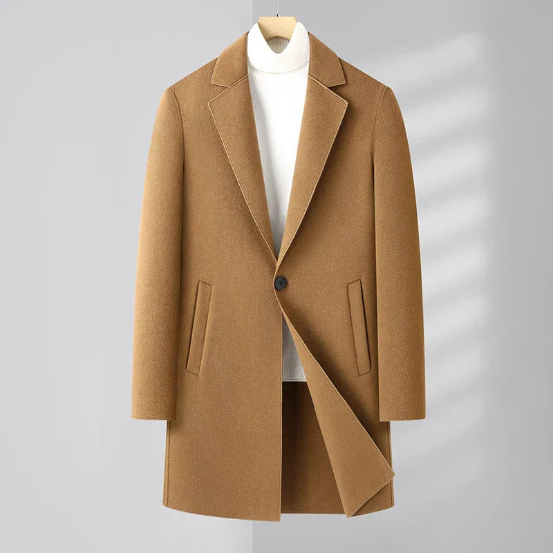 Alpine Men's Pure Wool Overcoat