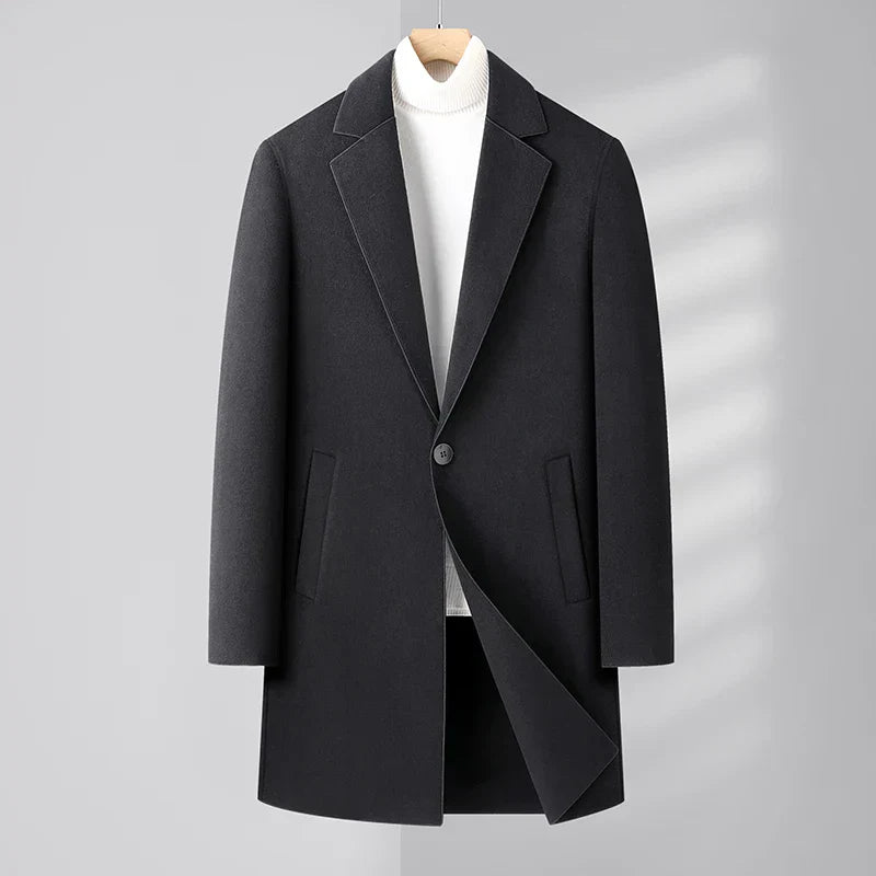 Alpine Men's Pure Wool Overcoat
