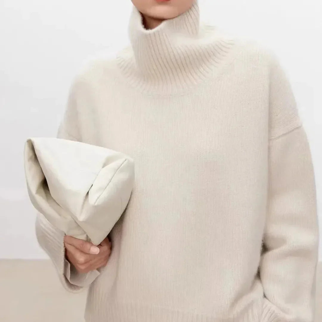 Serena Cashmere High-Neck Sweater