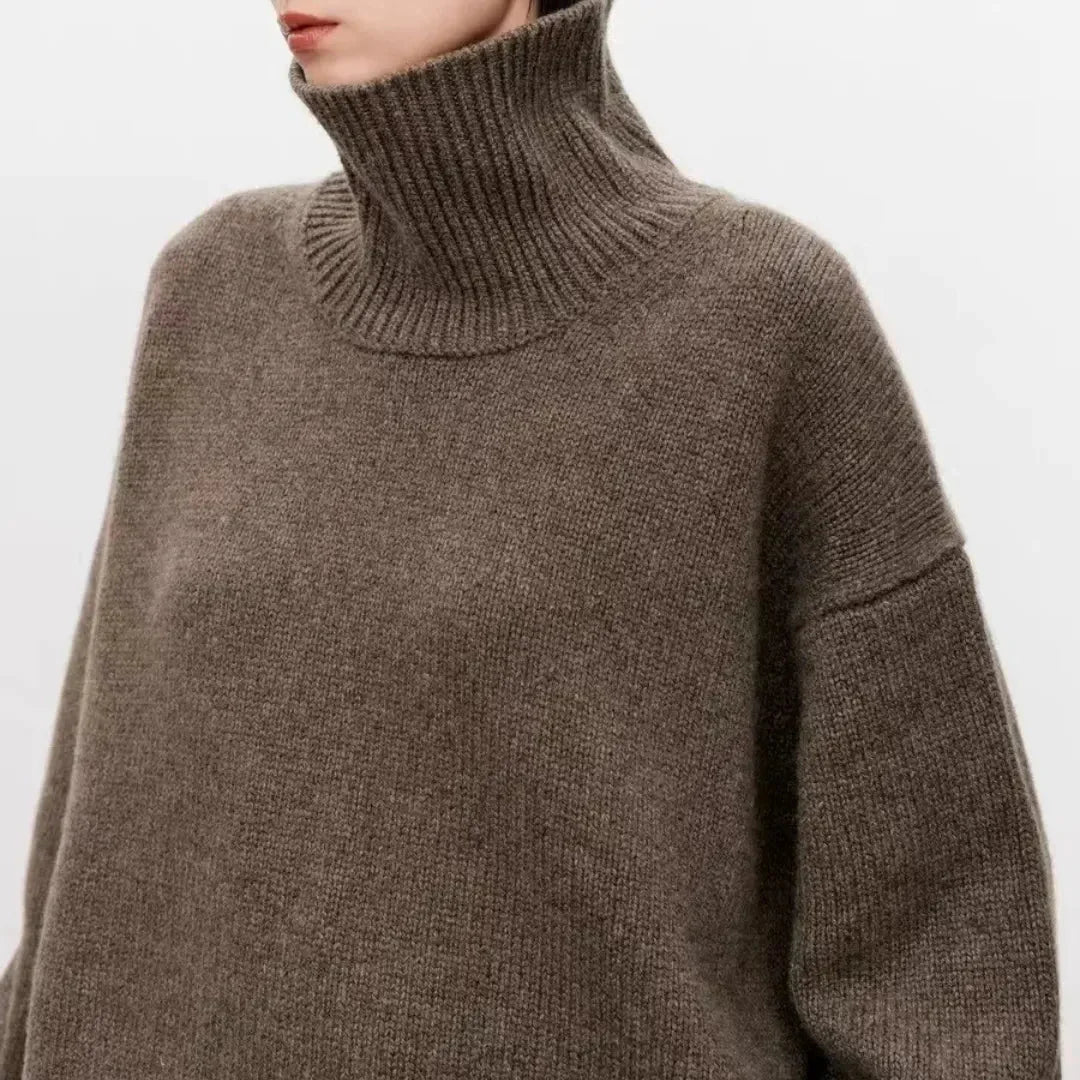 Serena Cashmere High-Neck Sweater