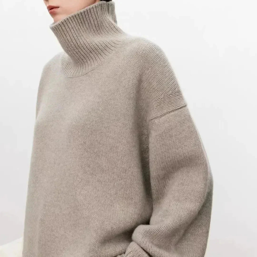 Serena Cashmere High-Neck Sweater