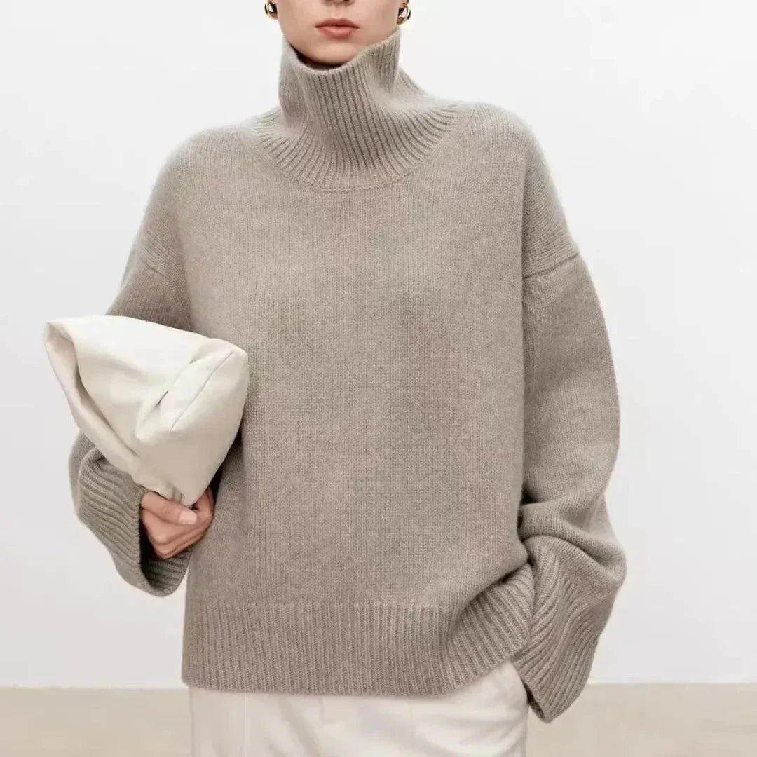 Serena Cashmere High-Neck Sweater