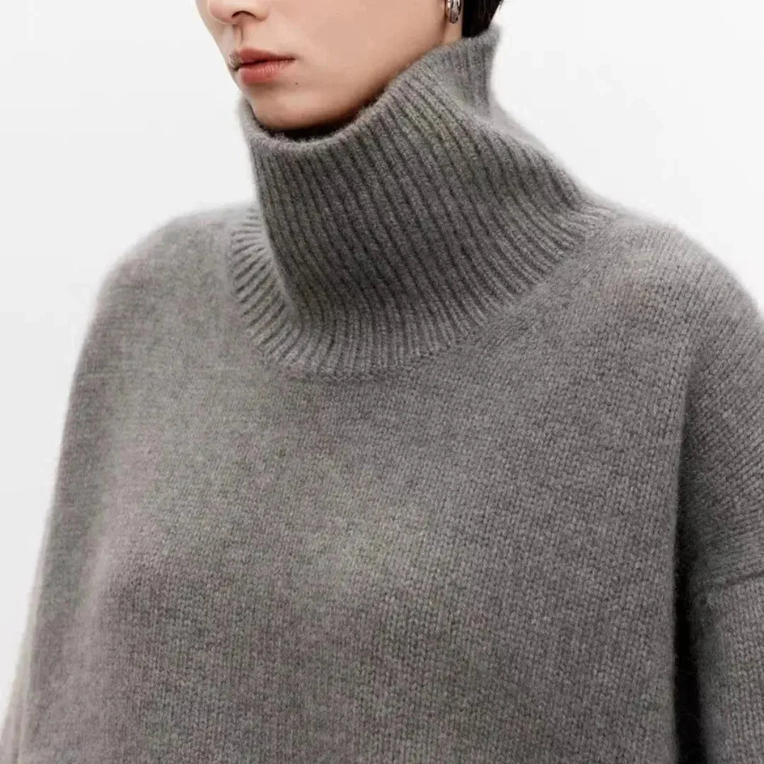 Serena Cashmere High-Neck Sweater