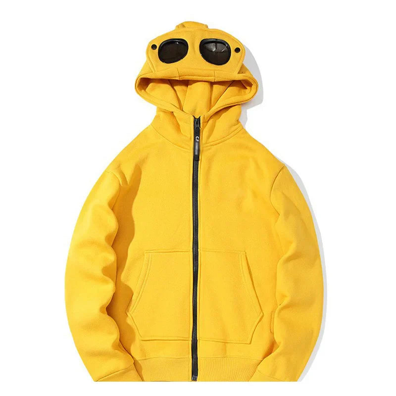 Korvin Men's Streetwear Glasses Hoodie