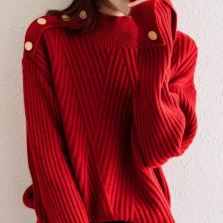 Nikki Women's High Neck Sweater