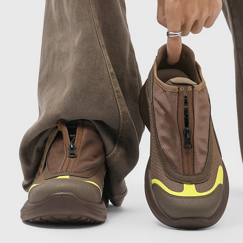 Earthquake Zipper Street Sneakers