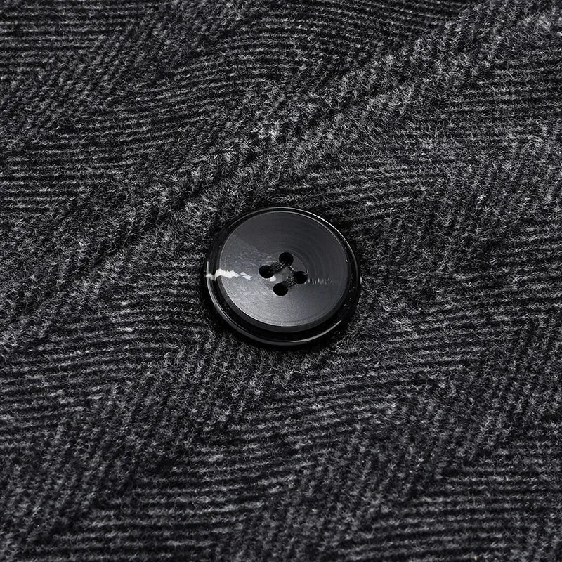 Italian Men's Pure Wool Overcoat