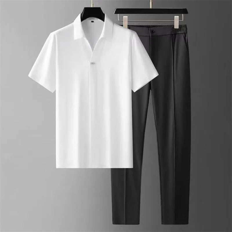 Xavier Men's Two-Piece Polo Set