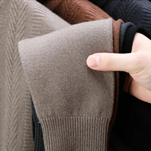 Brock Men Turtleneck 100% Wool Sweater