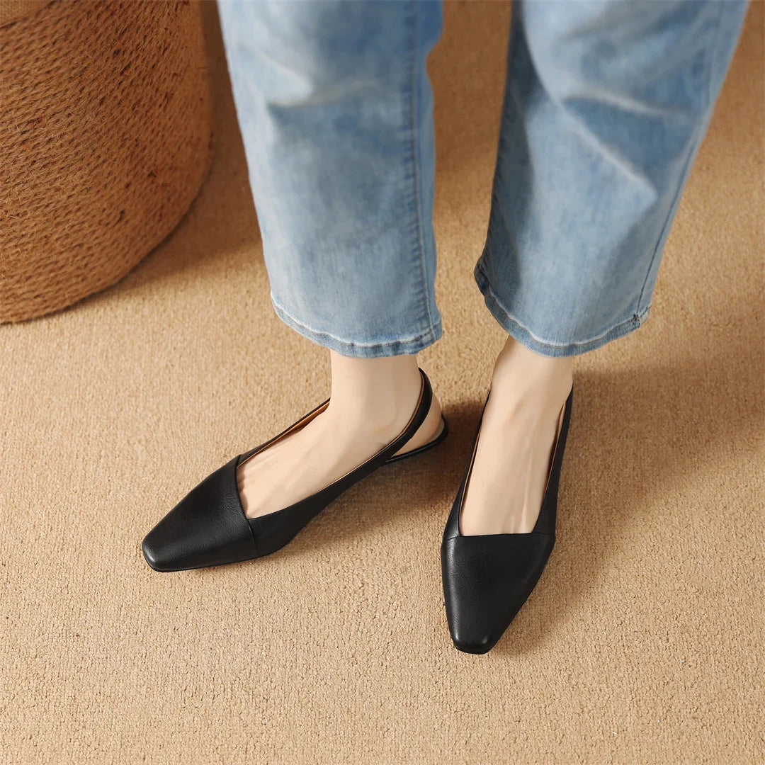 Louise Genuine Leather Slingback Sandals