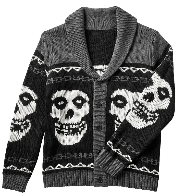 Men's Midnight Halloween Knitted Sweater