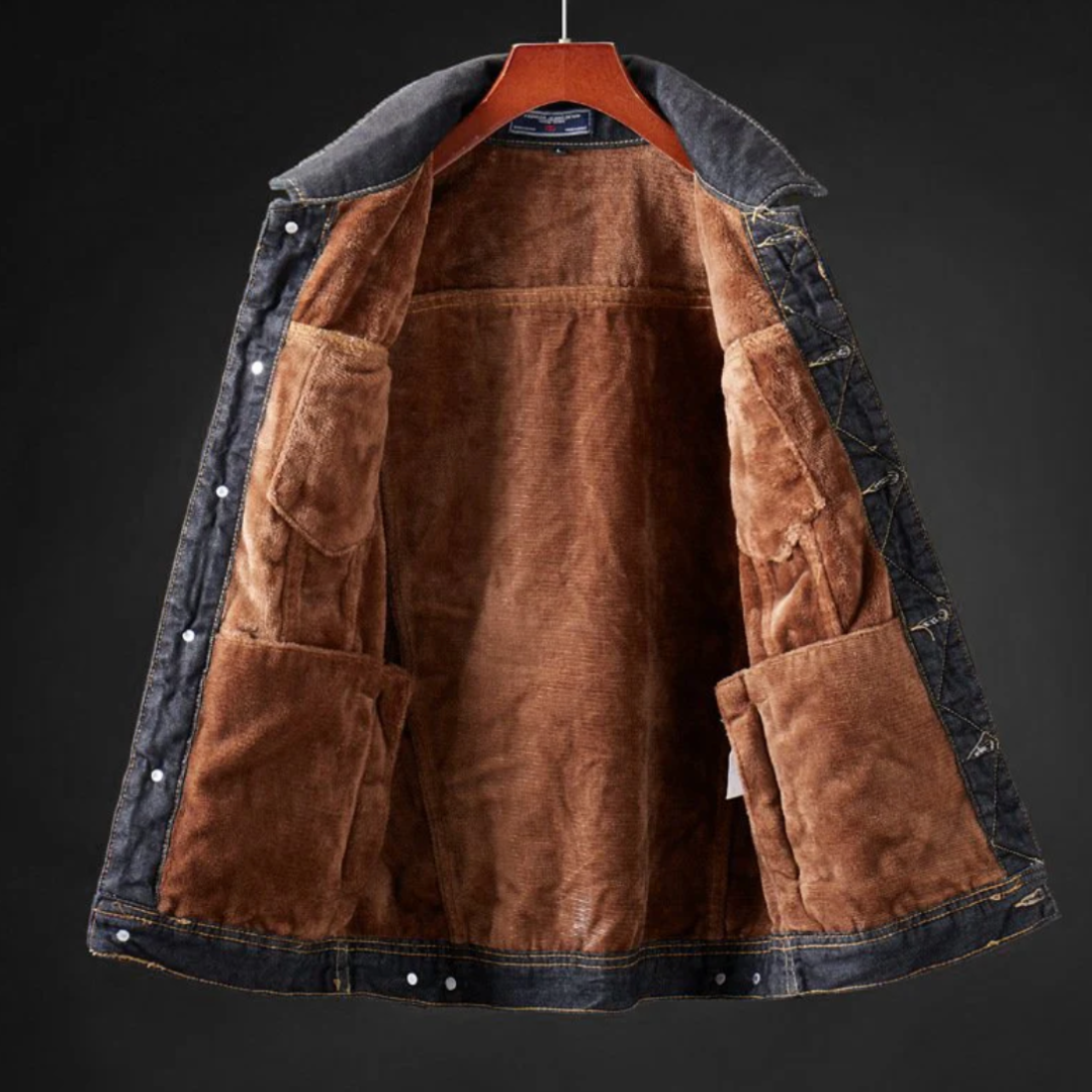 Weston Men's Fleece Denim Jacket