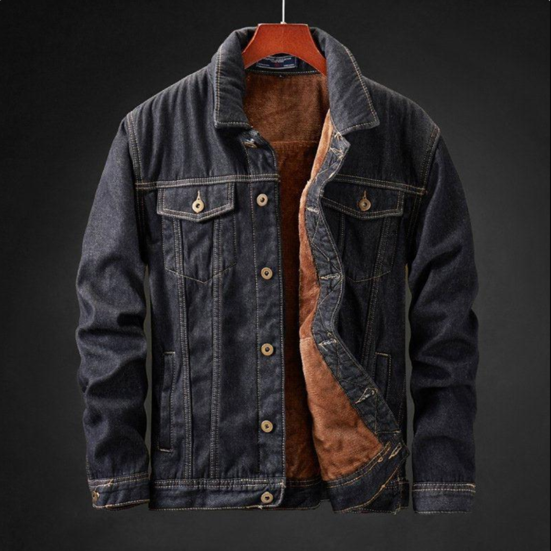 Weston Men's Fleece Denim Jacket