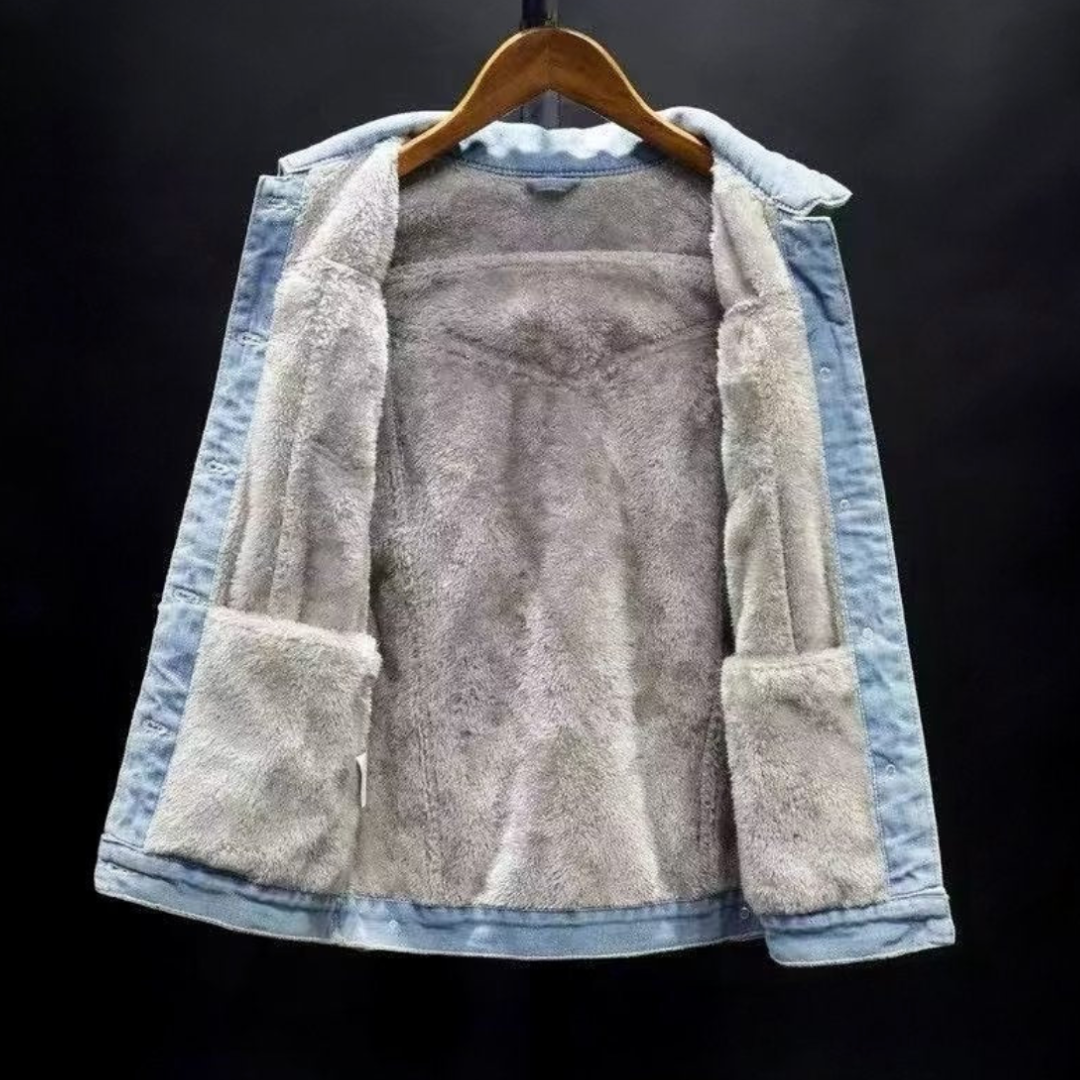 Weston Men's Fleece Denim Jacket