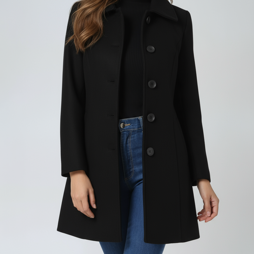 Kaira Women's Single Breasted Winter Trench Coat