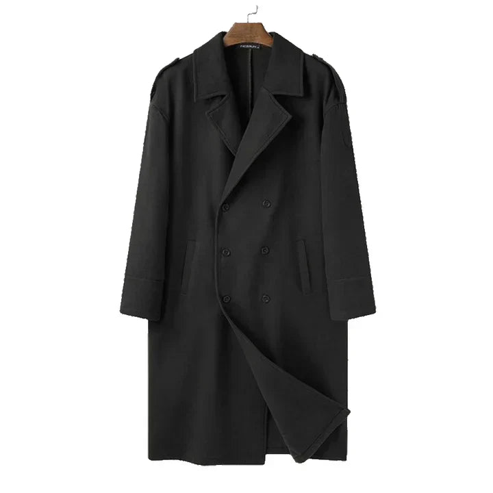Weston Men's Double-Breasted Long Coat