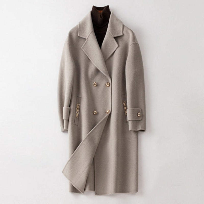 Rasha Women's Long Cashmere Overcoat