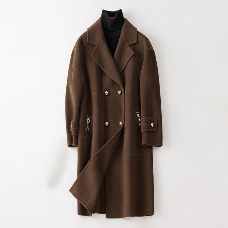 Rasha Women's Long Cashmere Overcoat